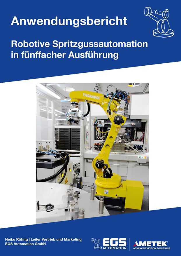 Robotive Spritzgussautomation in fünffacher Ausführung - Anwendungsbericht