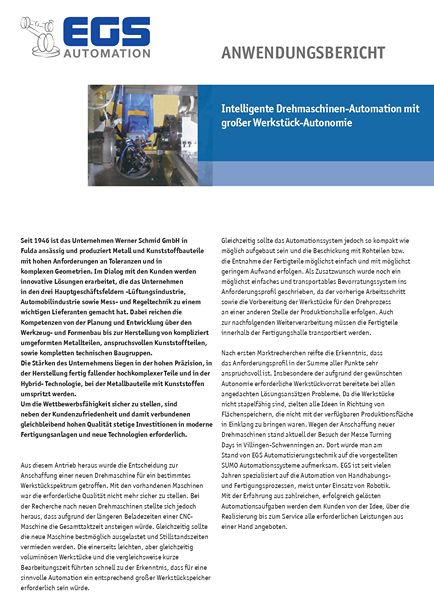 Intelligente Drehmaschinen-Automation mit großer Werkstück-Autonomie