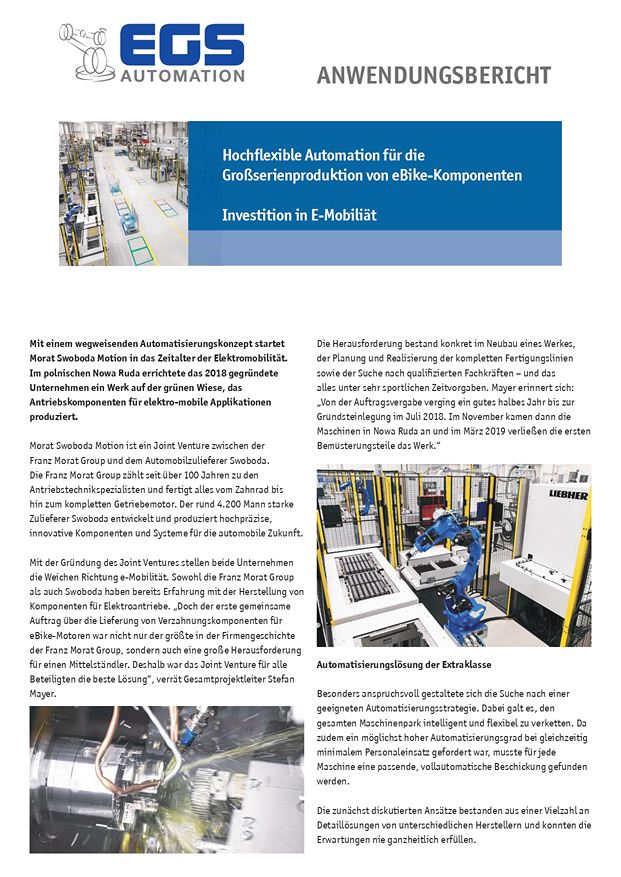 Automation eBike-Komponenten