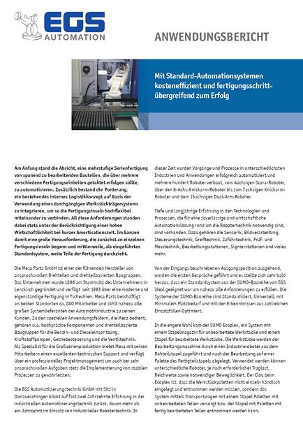 Mit Standard-Automationsystemen kosteneffizient und fertigungsschrittübergreifend zum Erfolg