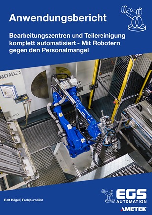 Blauer Yaskawa Roboter