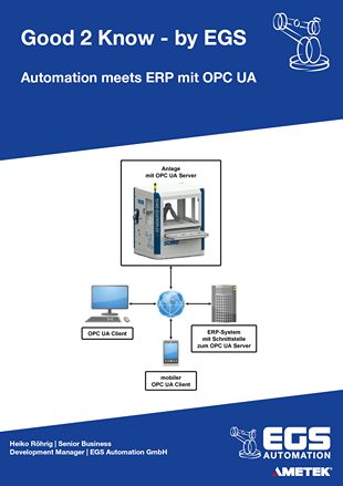 Automation meets ERP mit OPC UA Good 2 Know Cover