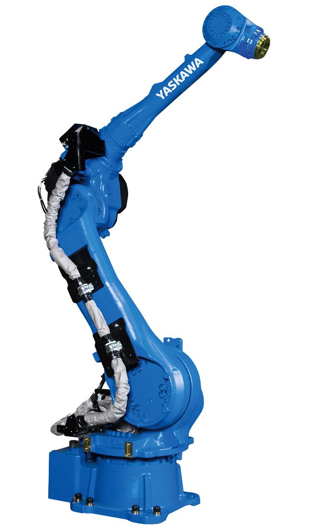 blauer Yaskawa roboterarm GP50