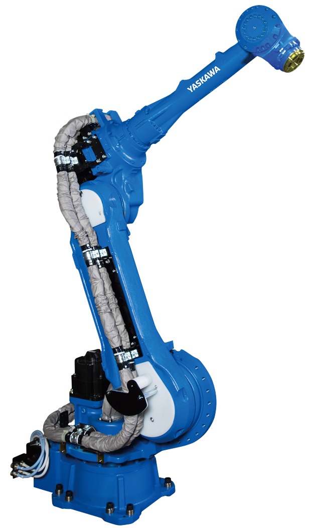 blauer Roboterarm